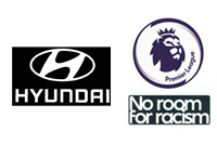 Premier League Badge&&No Room For Racism&Hyundai Sponsor